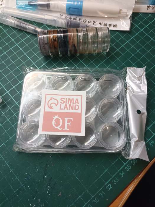 Фотография покупателя товара Органайзер для хранения мелочей, 12 баночек, 12×9×2 см, d=2.8×1.5 см, 4.5 мл, прозрачный - Фото 3