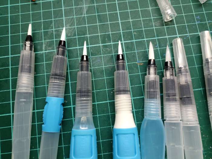 Фотография покупателя товара Кисть для туши и краски размер 0.5×1.8 см, 15.5×2 см - Фото 2