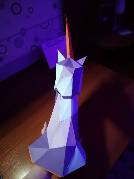 Фотография покупателя товара УЦЕНКА UNICON Полигональный конструктор, 8 листов, единорог - Фото 5