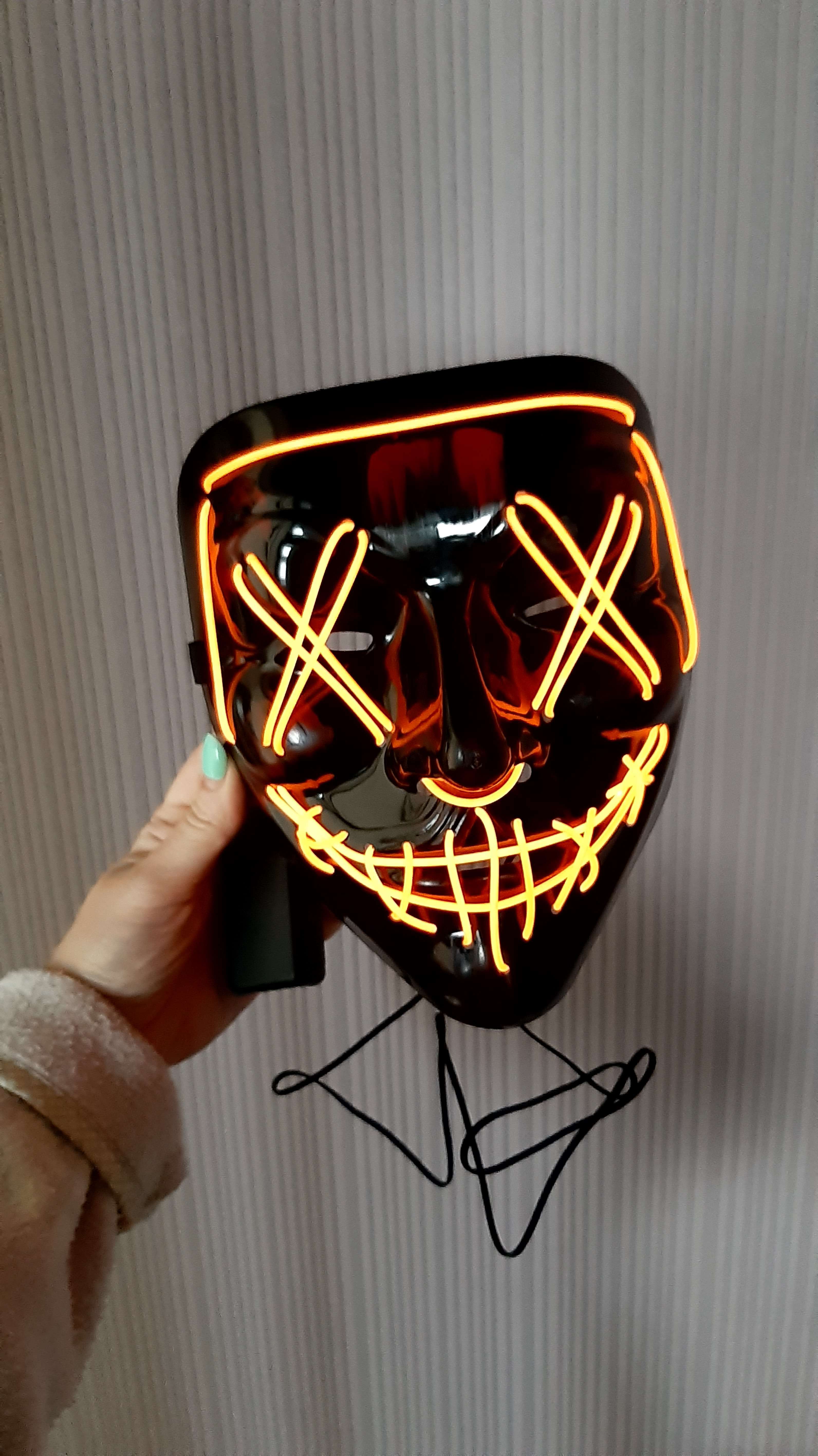 Фотография покупателя товара Карнавальная маска «Гай Фокс», световая