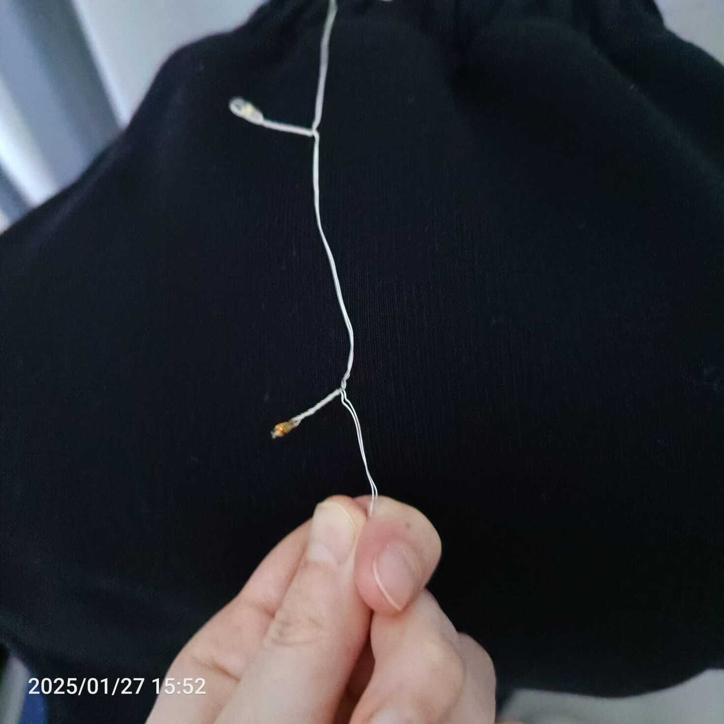 Фотография покупателя товара Гирлянда «Мишура» 5 м роса, IP20, серебристая нить, 100 LED, свечение тёплое белое, 12 В - Фото 8