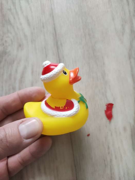 Фотография покупателя товара Игрушки для купания в ванной «Новогодние уточки», набор 5 шт. - Фото 5