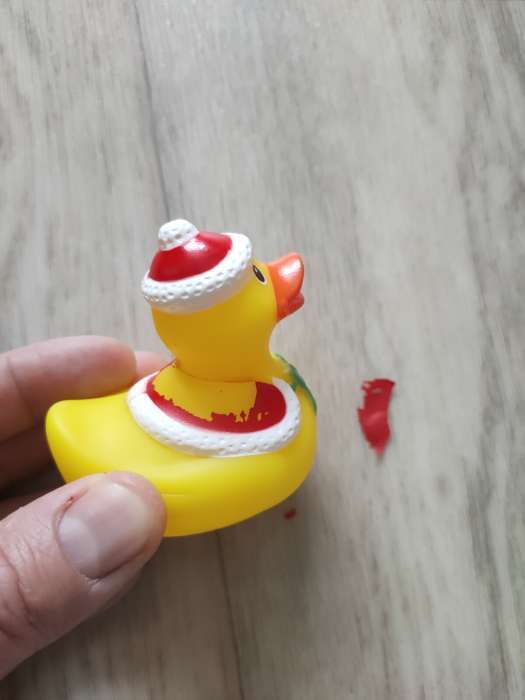 Фотография покупателя товара Игрушки для купания в ванной «Новогодние уточки», набор 5 шт. - Фото 4