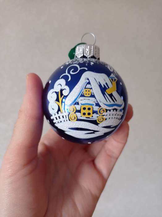 Фотография покупателя товара Ёлочный шар «Рассвет» новогодний, d=6 см, без упаковки, МИКС - Фото 3