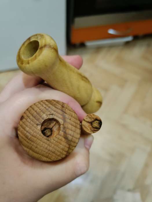 Фотография покупателя товара Скалка с вращающимися ручками Adelica, 50×4.2 см, бук - Фото 1