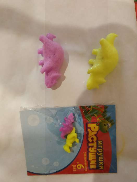 Фотография покупателя товара Детский набор для опытов «Растущие животные. Динозавры», набор 2 шт., МИКС - Фото 4