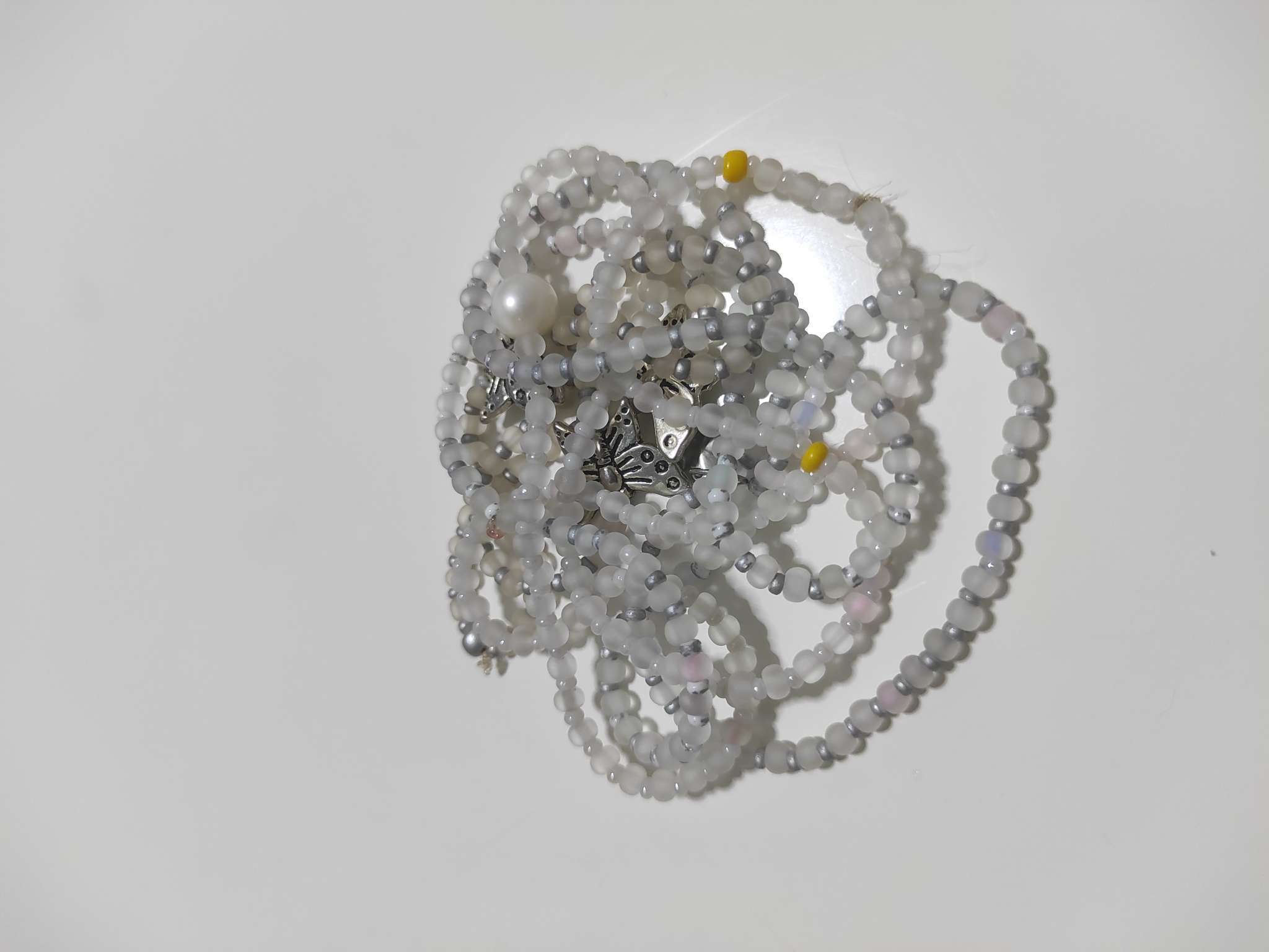 Фотография покупателя товара Бисер стекло 8/0 «Матовый полупрозрачный. Меланж ассорти», 10 г - Фото 26