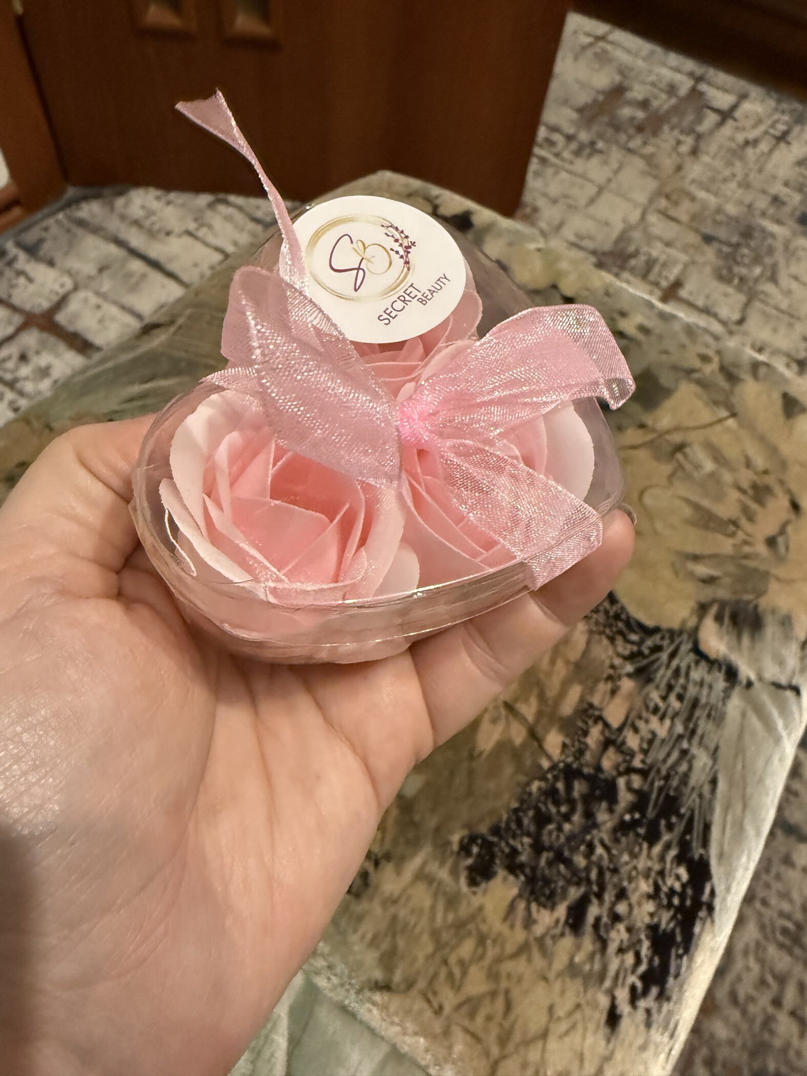 Фотография покупателя товара Мыльные розочки, розовые, набор 3 шт. - Фото 7