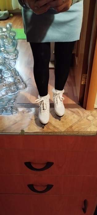 Фотография покупателя товара Коньки фигурные Winter Star с мехом, р. 37 - Фото 1