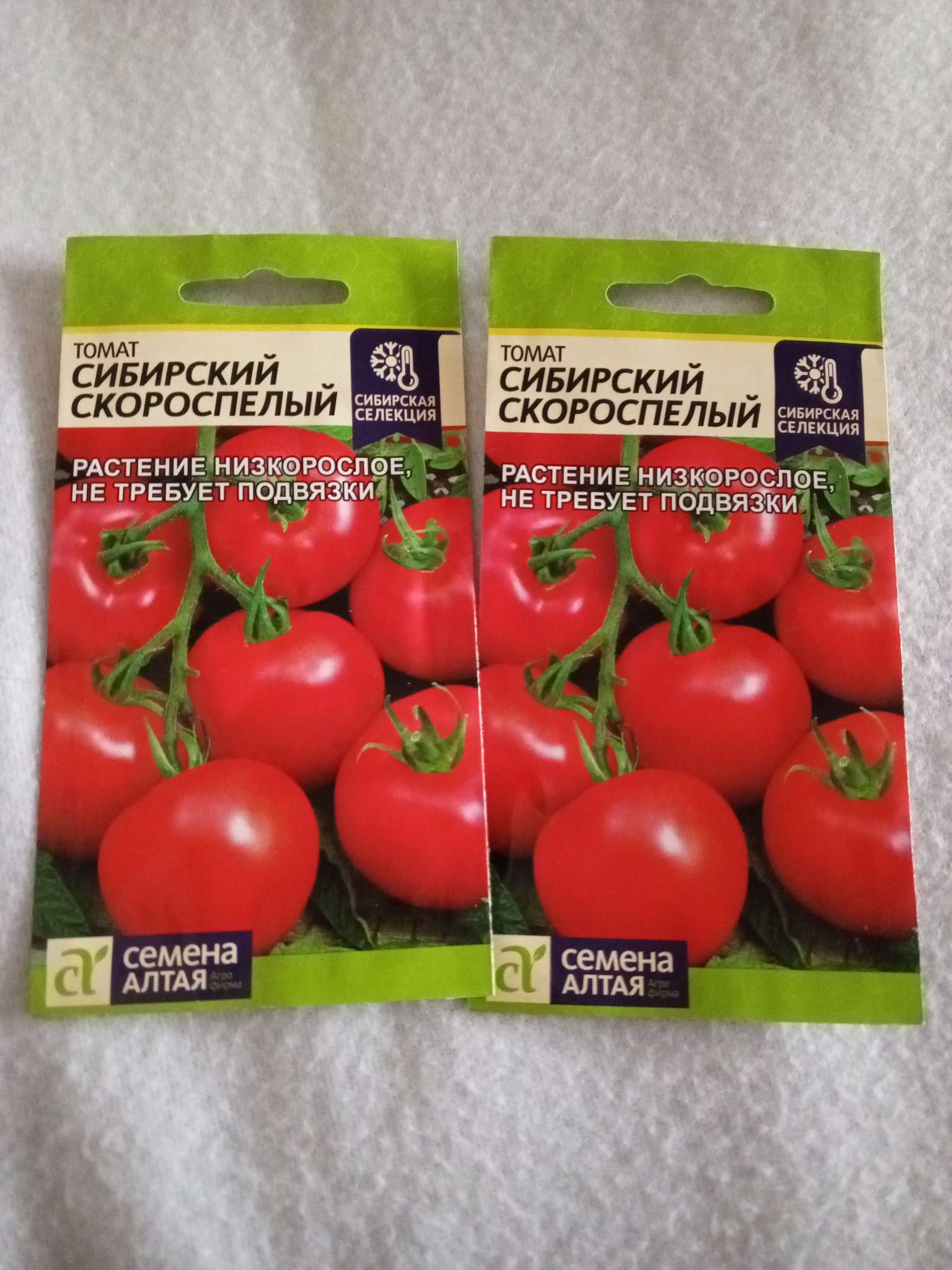 Фотография покупателя товара Семена Томат "Сибирский Скороспелый", цп,детерминантный,низкорослый, 0,1 г. - Фото 3