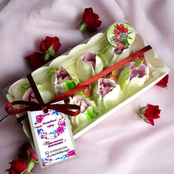 Фотография покупателя товара Коробка для печенья, белая, 10.5×20×3 см - Фото 39