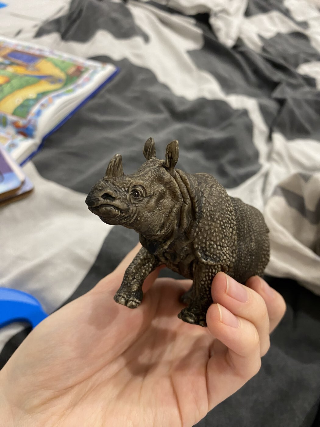 Фотография покупателя товара Фигурка животного «Носорог» - Фото 3