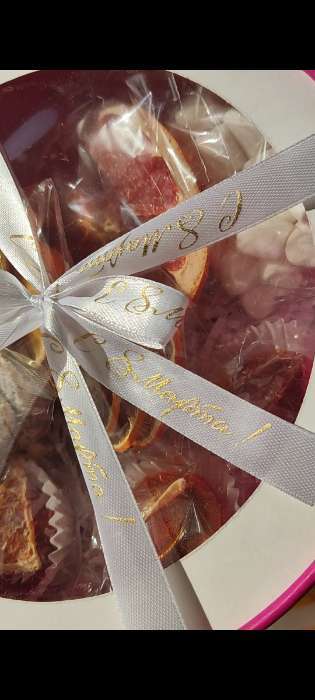 Фотография покупателя товара Лента атласная «С 8 Марта», 15 мм, 23±1 м, белая, розовая №001 - Фото 10