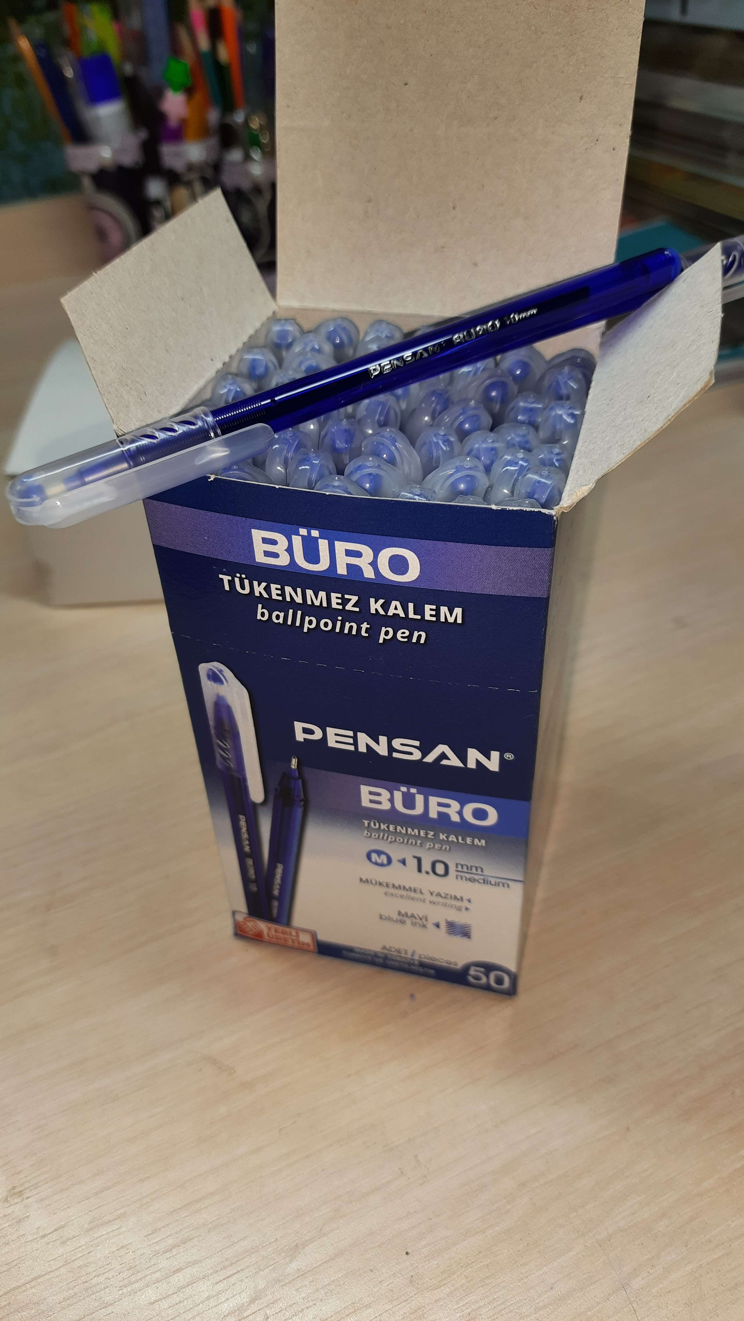 Фотография покупателя товара Ручка шариковая масляная Pensan Buro, узел-игла 1.0 мм, чернила синие