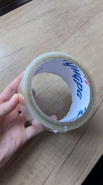 Фотография покупателя товара Лента клейкая ТУНДРА, прозрачная, 40 мкм, 48 мм × 45 м - Фото 1