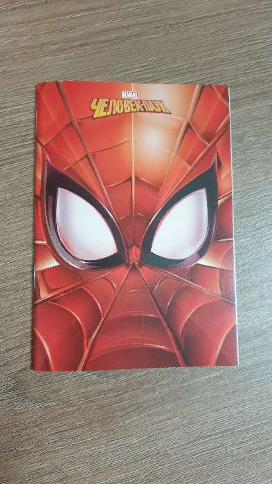 Фотография покупателя товара Блокнот А6 32 л на скрепке Человек-паук Spider-man - Фото 1