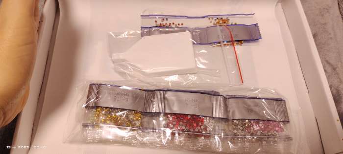 Фотография покупателя товара Алмазная мозаика на новый год с частичным заполнением на холсте «Натюрморт», 20×30 см, набор для творчества - Фото 6