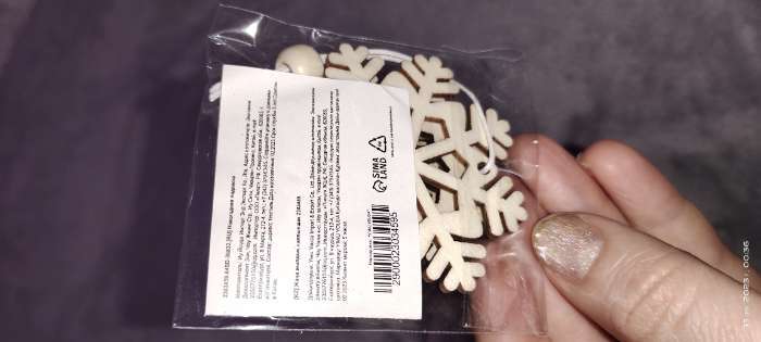 Фотография покупателя товара Елочная игрушка «Резная снежинка» МИКС - Фото 2