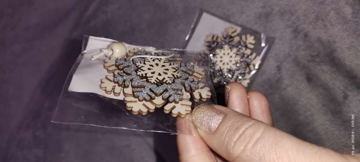 Фотография покупателя товара Елочная игрушка «Резная снежинка» МИКС - Фото 1