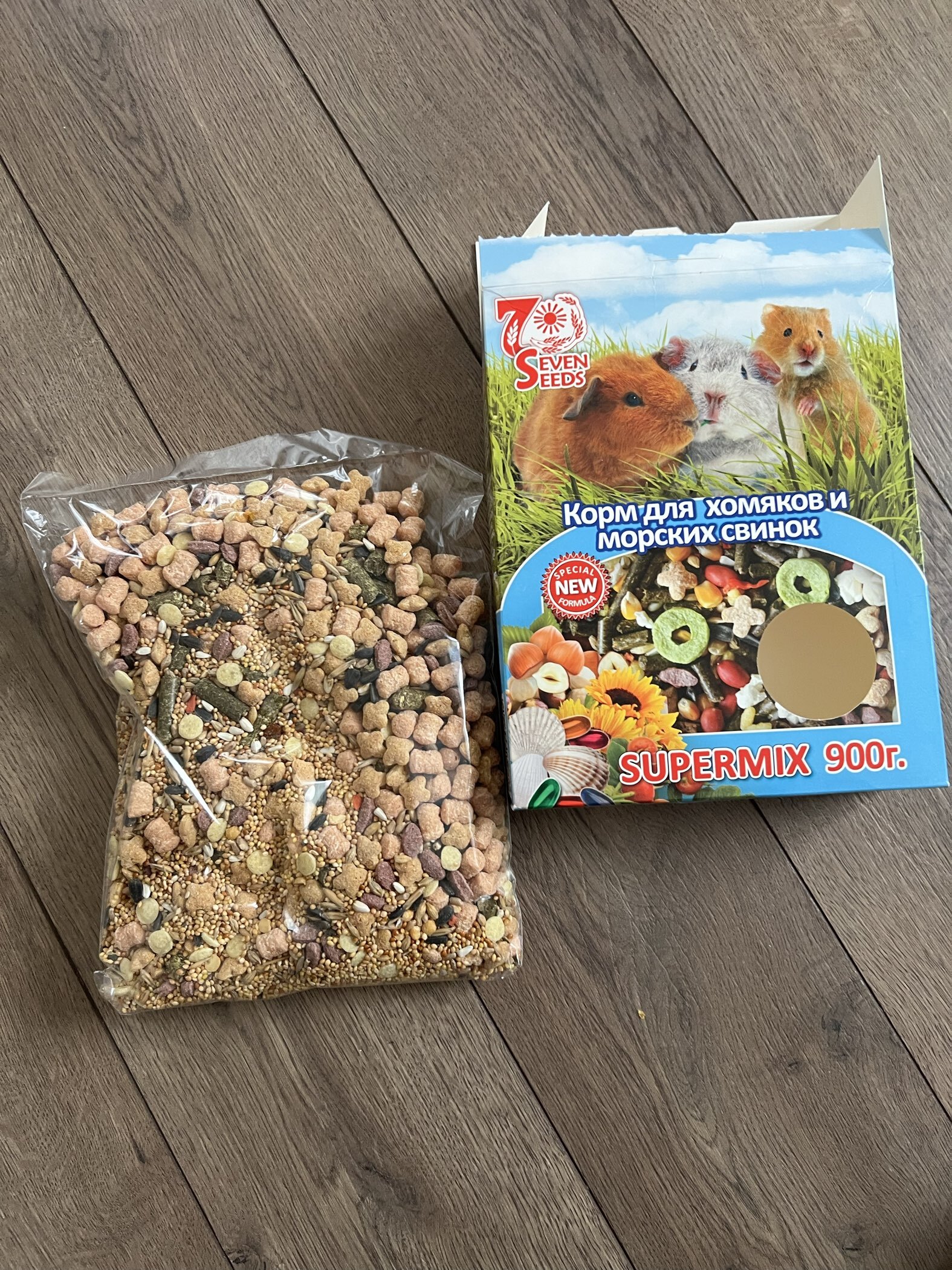 Фотография покупателя товара Корм Seven Seeds SUPERMIX для хомяков и морских свинок, 900 г - Фото 7