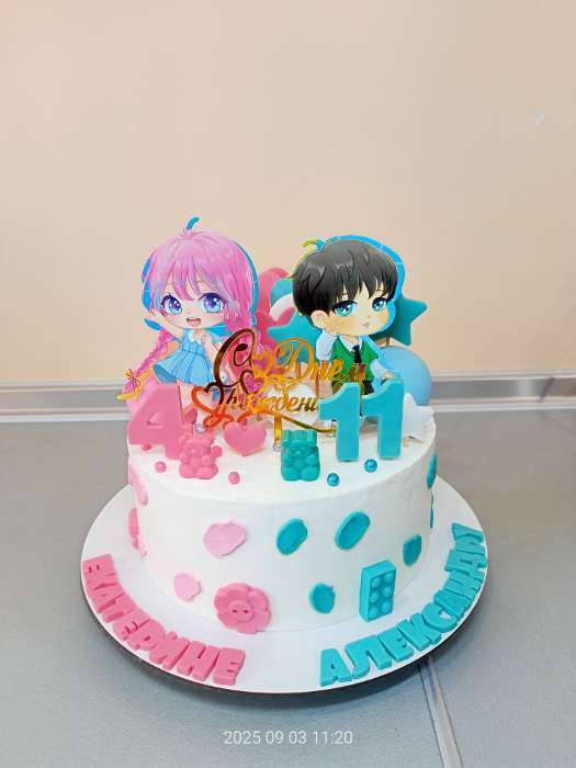 Фотография покупателя товара Топпер для торта «С днём рождения» - Фото 3