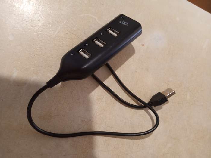 Фотография покупателя товара USB-разветвитель (HUB) Luazon HGH-63009, на 4 порта, МИКС - Фото 6