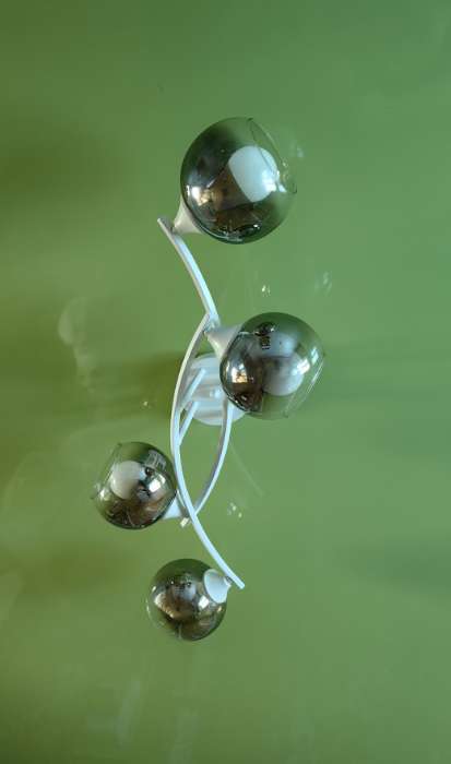 Фотография покупателя товара Светильник потолочный BayerLux «Снежа», люстра 4хЕ27, 40 Вт, белый, 81×33×21 см - Фото 2