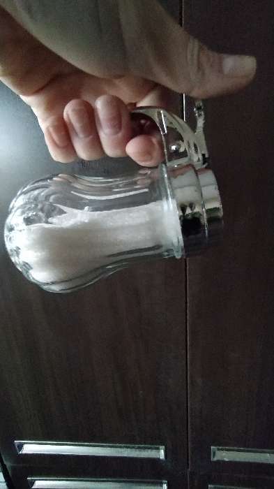 Фотография покупателя товара Сахарница стеклянная с дозатором «Волна», 150 мл, 7×9×11 см - Фото 2
