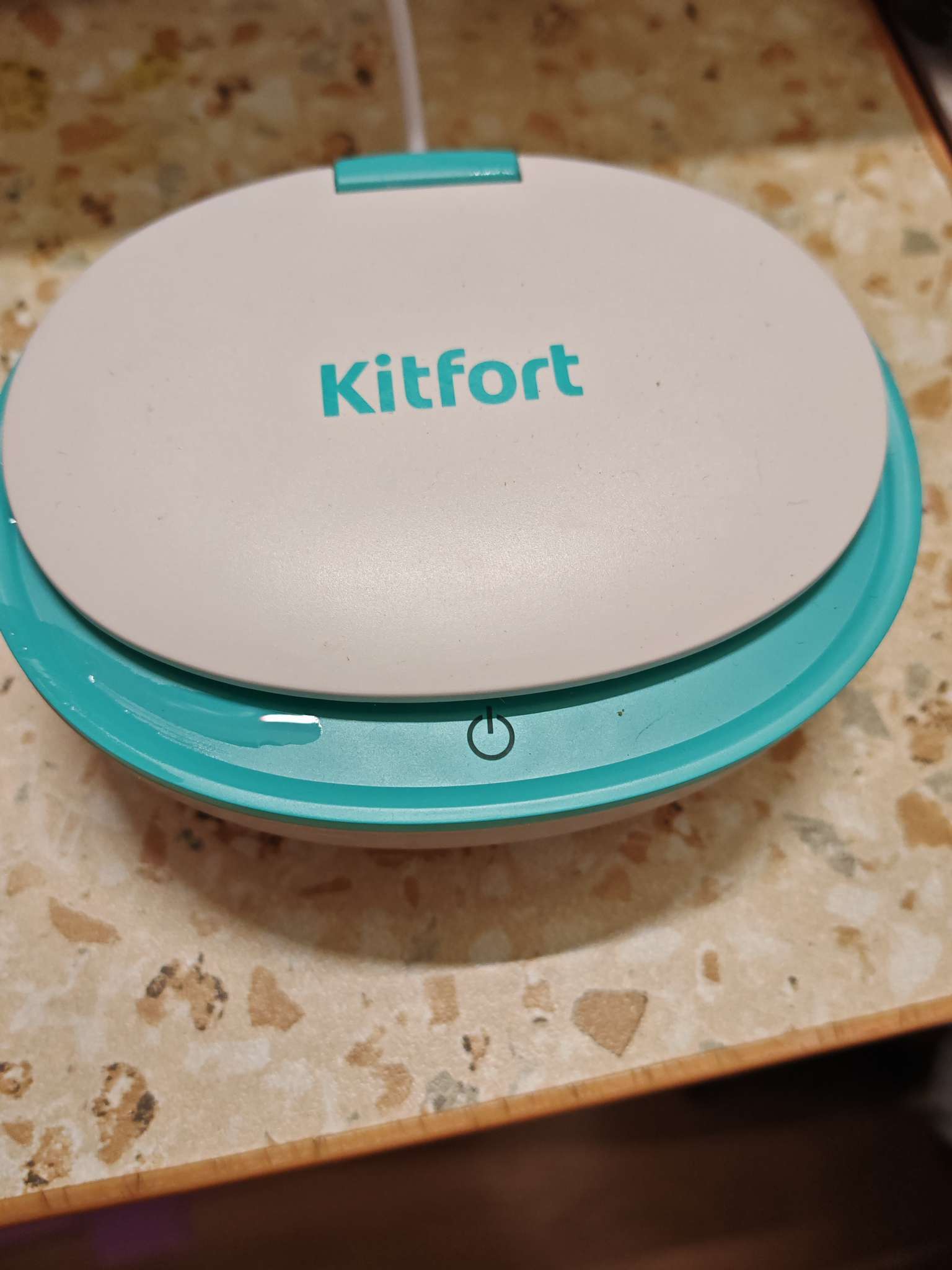 Фотография покупателя товара Ультразвуковая мойка Kitfort KT-6287, 10 Вт, 85 мл, 50х20x20 мм, бело-голубая - Фото 1