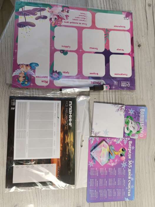 Фотография покупателя товара Планер на магните «Верь в мечту», + стирающийся маркер - Фото 1