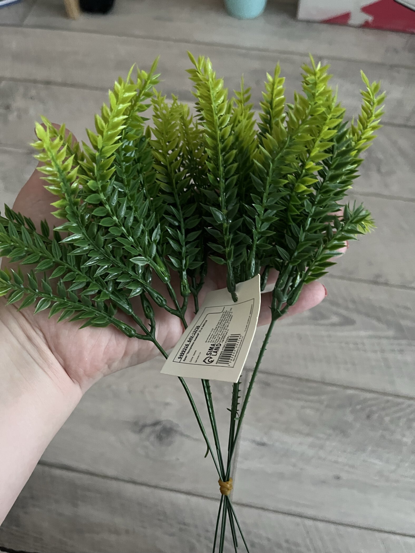 Фотография покупателя товара Букет искусственный «Папоротник пышный», h=22 см - Фото 2