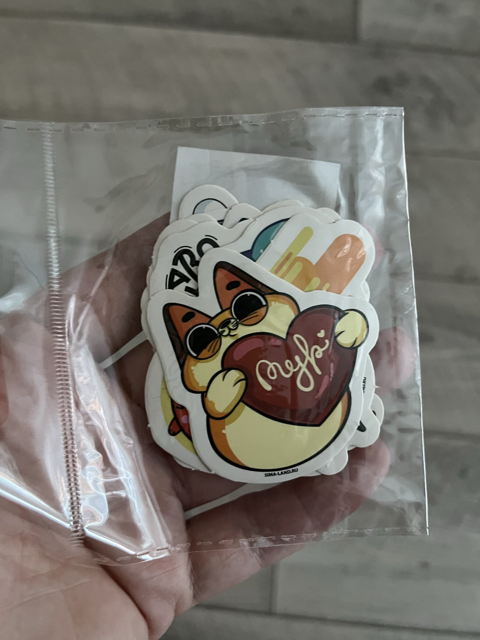 Фотография покупателя товара Наклейки-стикеры «Котики», набор 10 шт., 7×7 см - Фото 3