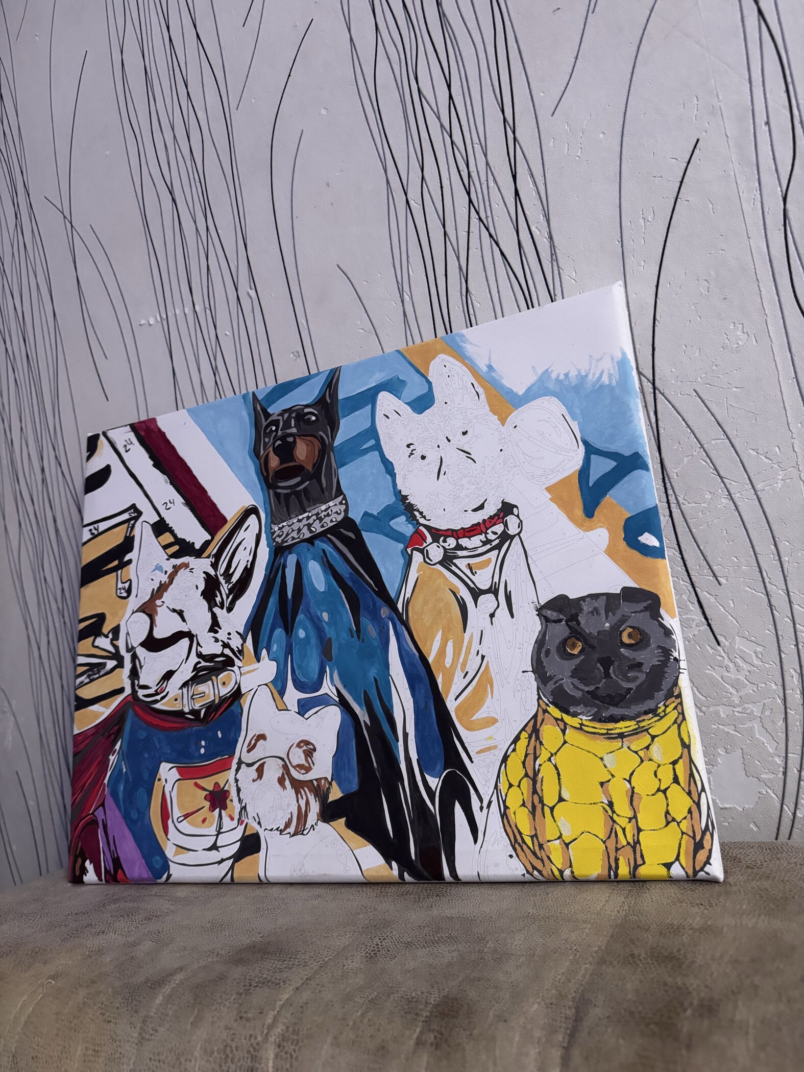 Фотография покупателя товара Картина по номерам на холсте с подрамником «Собаки-герои», 40 х 50 см - Фото 1