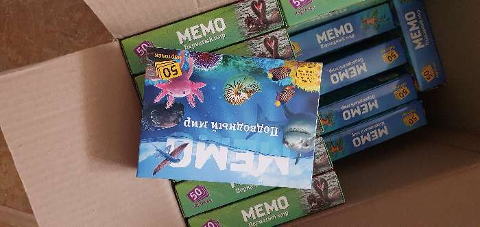 Фотография покупателя товара Настольная игра «Мемо. Подводный мир»