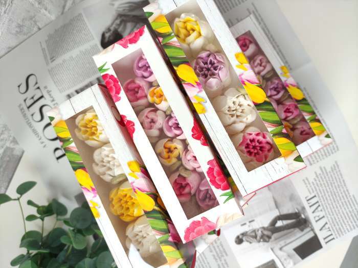 Фотография покупателя товара Коробка для макарун, кондитерская упаковка «Love», 18 х 5.5 х 5.5 см - Фото 9