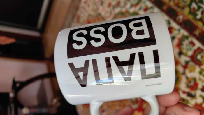 Фотография покупателя товара Кружка чайная керамическая «Папа, муж, босс», 320 мл - Фото 1