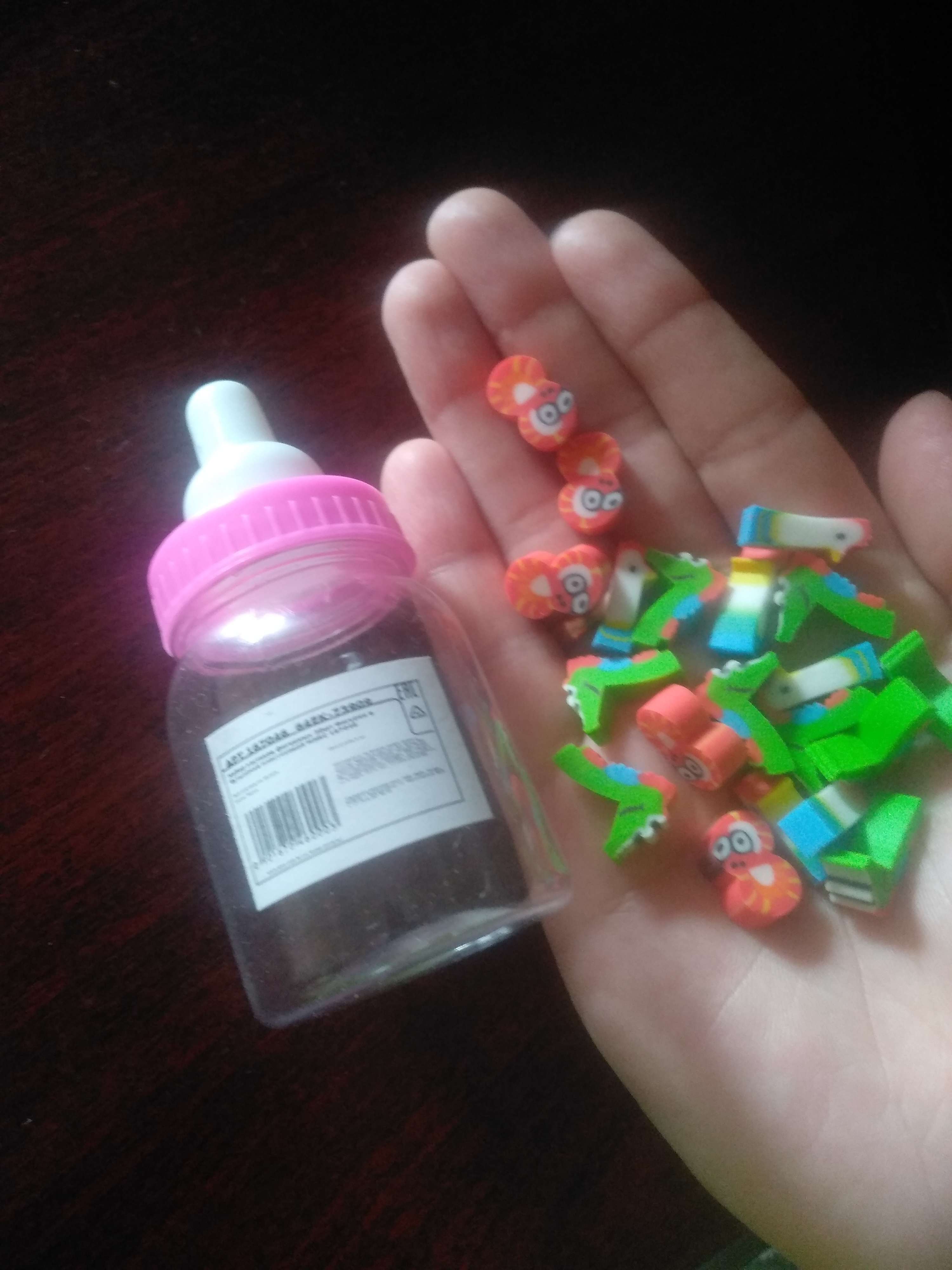 Фотография покупателя товара Набор фигурных ластиков, 20 штук, «Фигурки в пластиковой бутылочке», МИКС