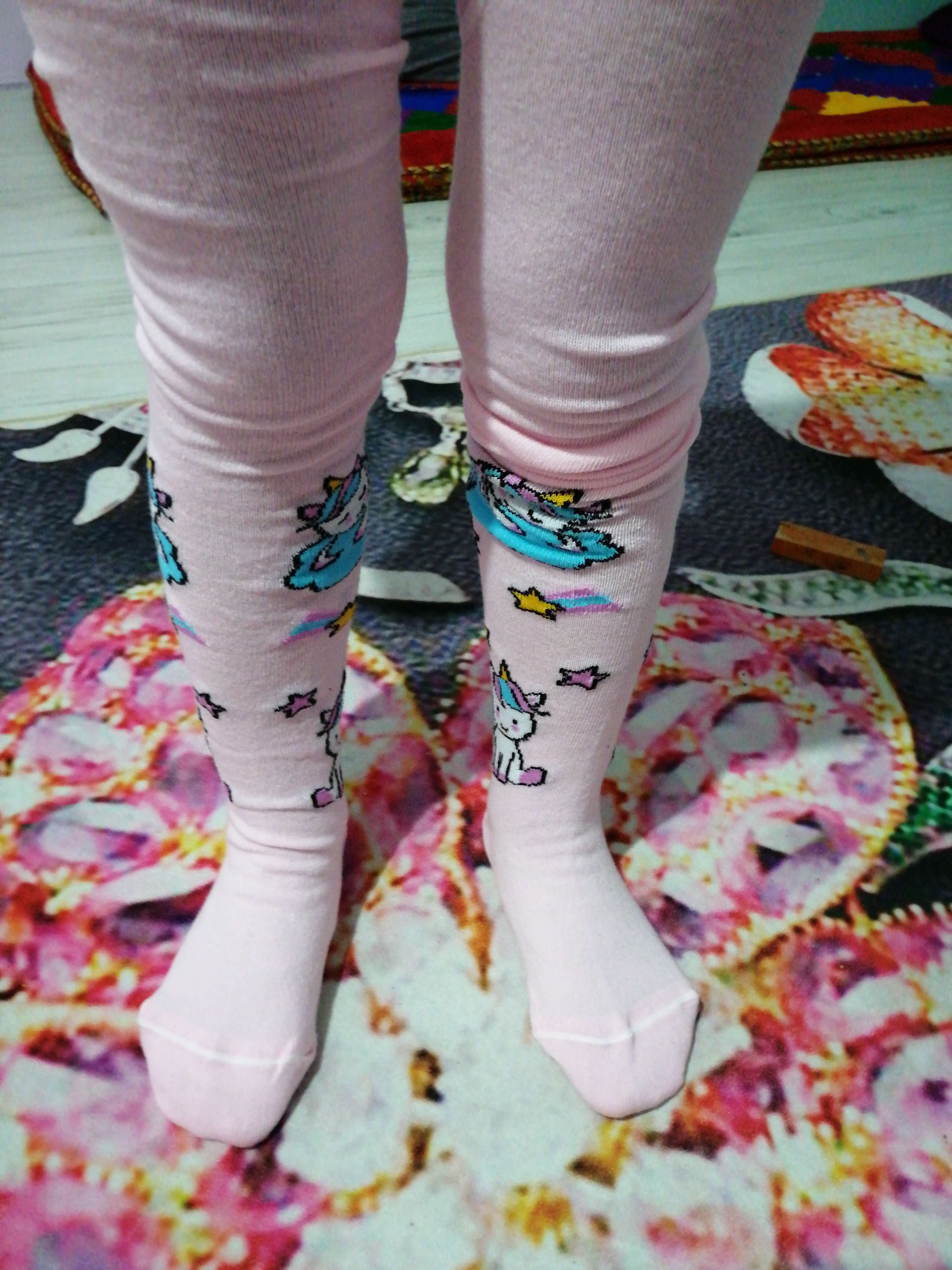 Фотография покупателя товара Колготки для девочки, цвет светло-розовый, рост 92-98 см - Фото 2