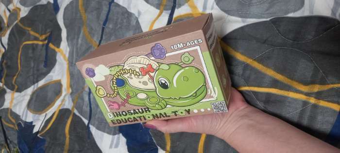 Фотография покупателя товара Развивающая игрушка «Динозаврик», цвет зелёный - Фото 1