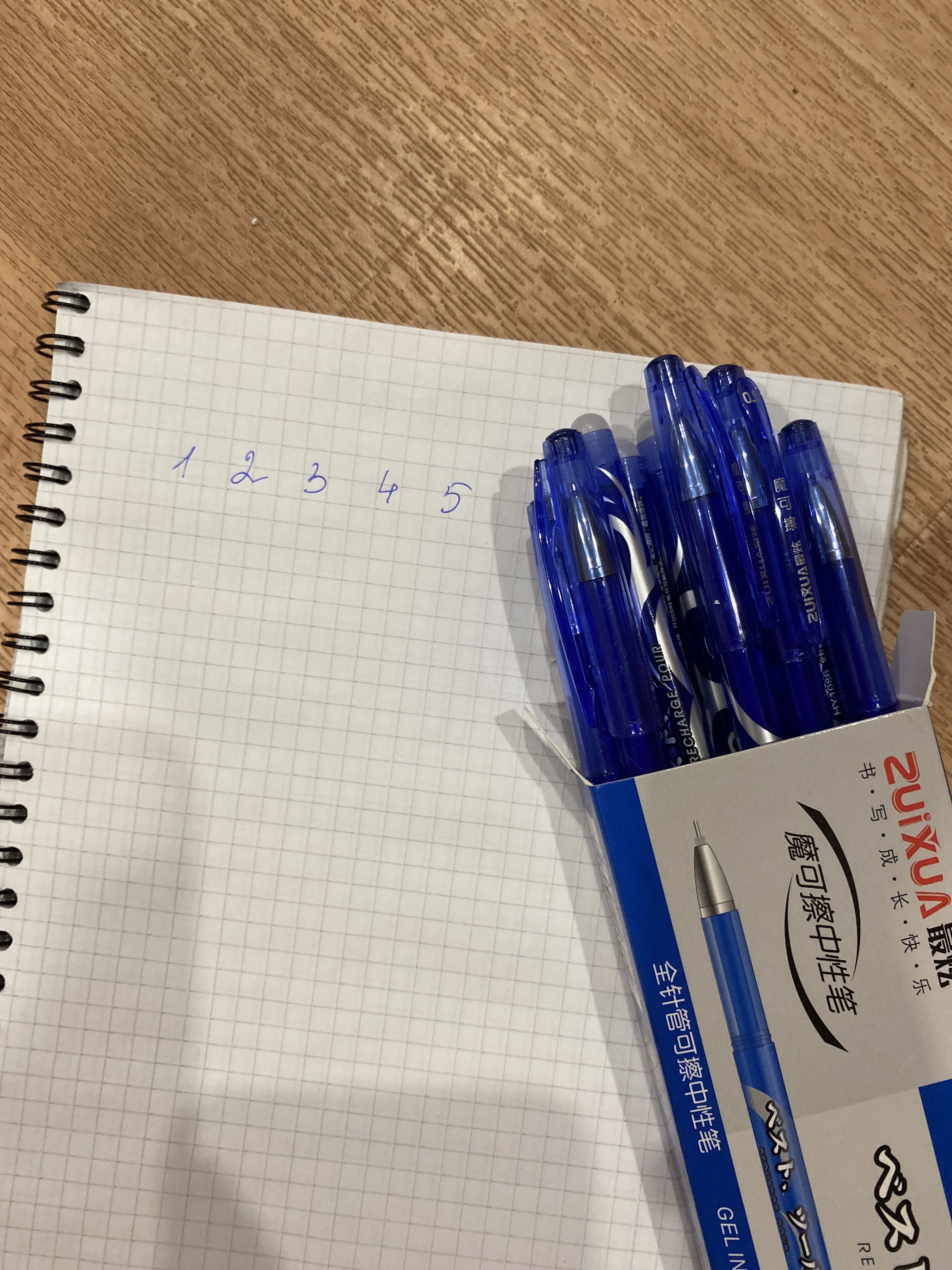 Фотография покупателя товара Ручка гелевая со стираемыми чернилами 0,5 мм, стержень синий, корпус синий тонированный