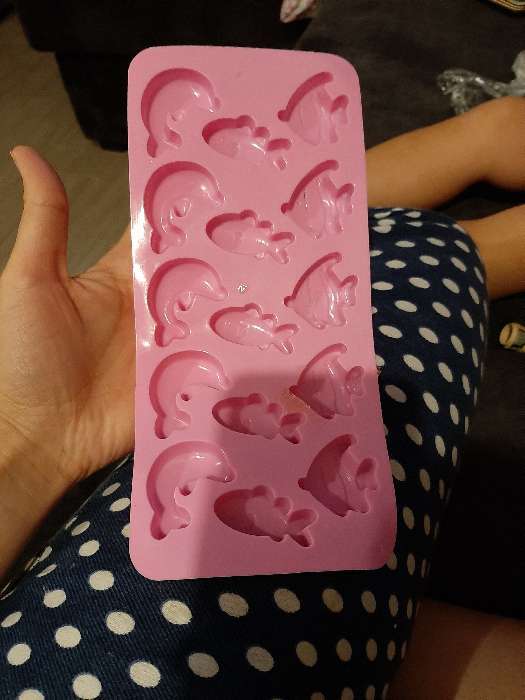 Фотография покупателя товара Форма для мармелада Доляна «Морской мир», силикон, 22×14×1 см, 14 ячеек, МИКС - Фото 11