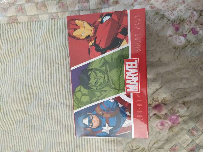 Фотография покупателя товара Носки детские «Мстители», MARVEL, набор 3 пары, 14-16 см - Фото 1
