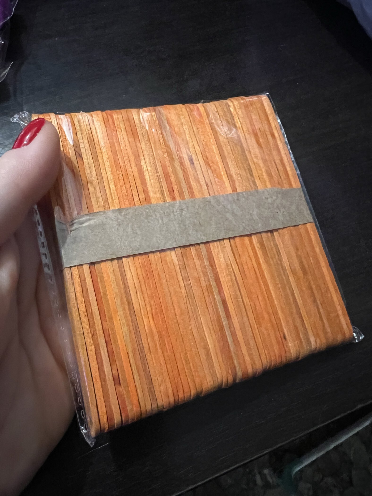 Фотография покупателя товара Палочки для мороженого деревянные «Фрукты», набор 50 шт., 11.4×1 см - Фото 3