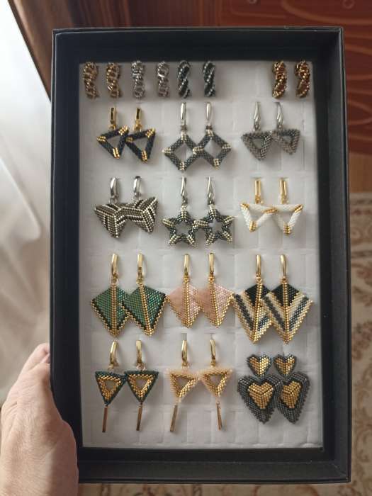 Фотография покупателя товара Подставка для украшений «Коробочка» 100 мест, 29×19×4 см, ярко-розовая - Фото 1