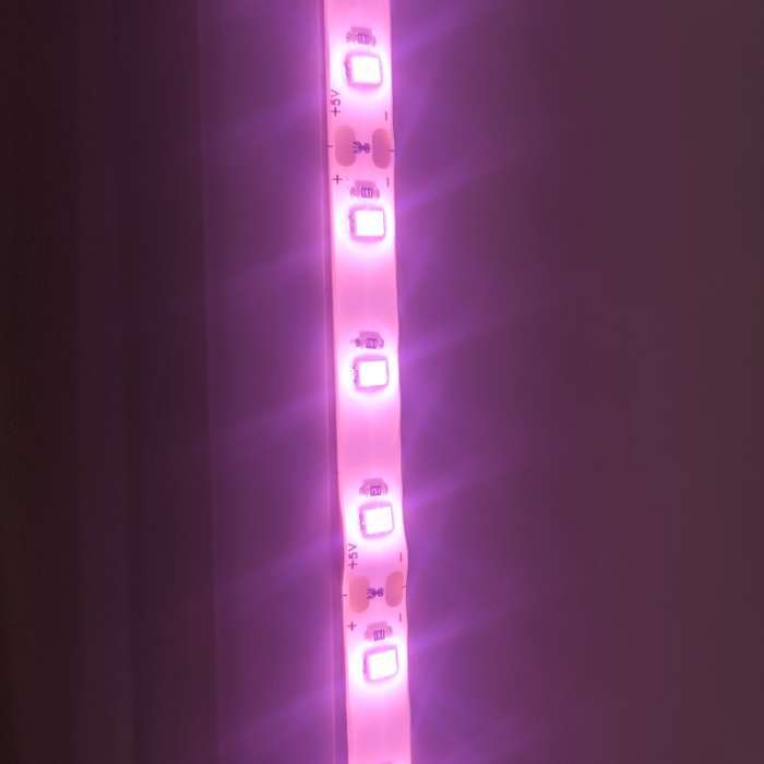 Фотография покупателя товара Фитолента для растений Luazon Lighting, светодиодная, 10.3 Вт, 3 м, IP65, 5 В, 60 LED/м, USB, SMD5050, мультиспектральная - Фото 1