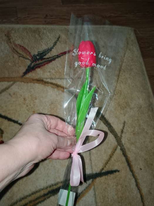 Фотография покупателя товара Мыльный тюльпан, фуксия - Фото 1