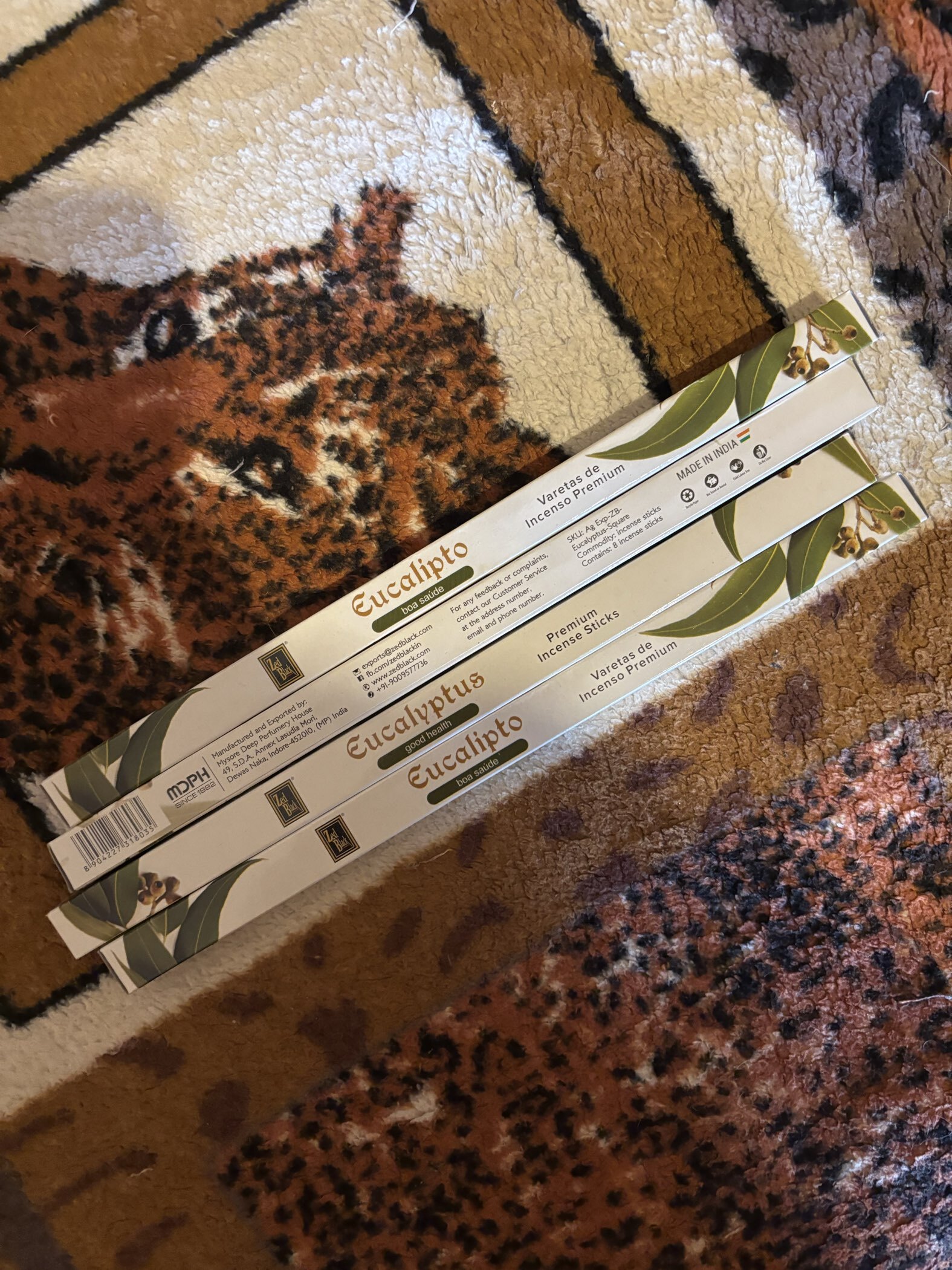 Фотография покупателя товара Благовония Zed Black "Эвкалипт Eucalyptus", 8 палочек в упак, четырехгранник - Фото 1