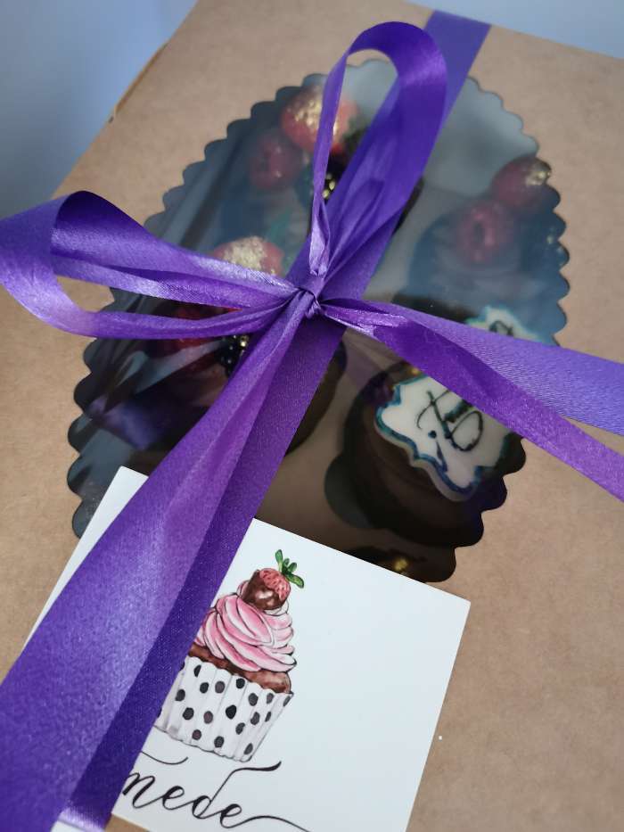 Фотография покупателя товара Лента для декора и подарков, фиолетовый, 2 см х 45 м - Фото 1