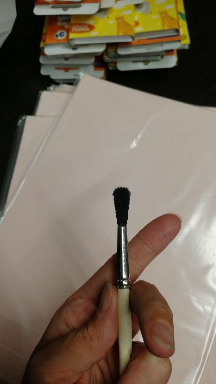 Фотография покупателя товара Кисть Белка круглая № 4 (диаметр обоймы 4 мм; длина волоса 18 мм), деревянная ручка, Calligrata - Фото 2