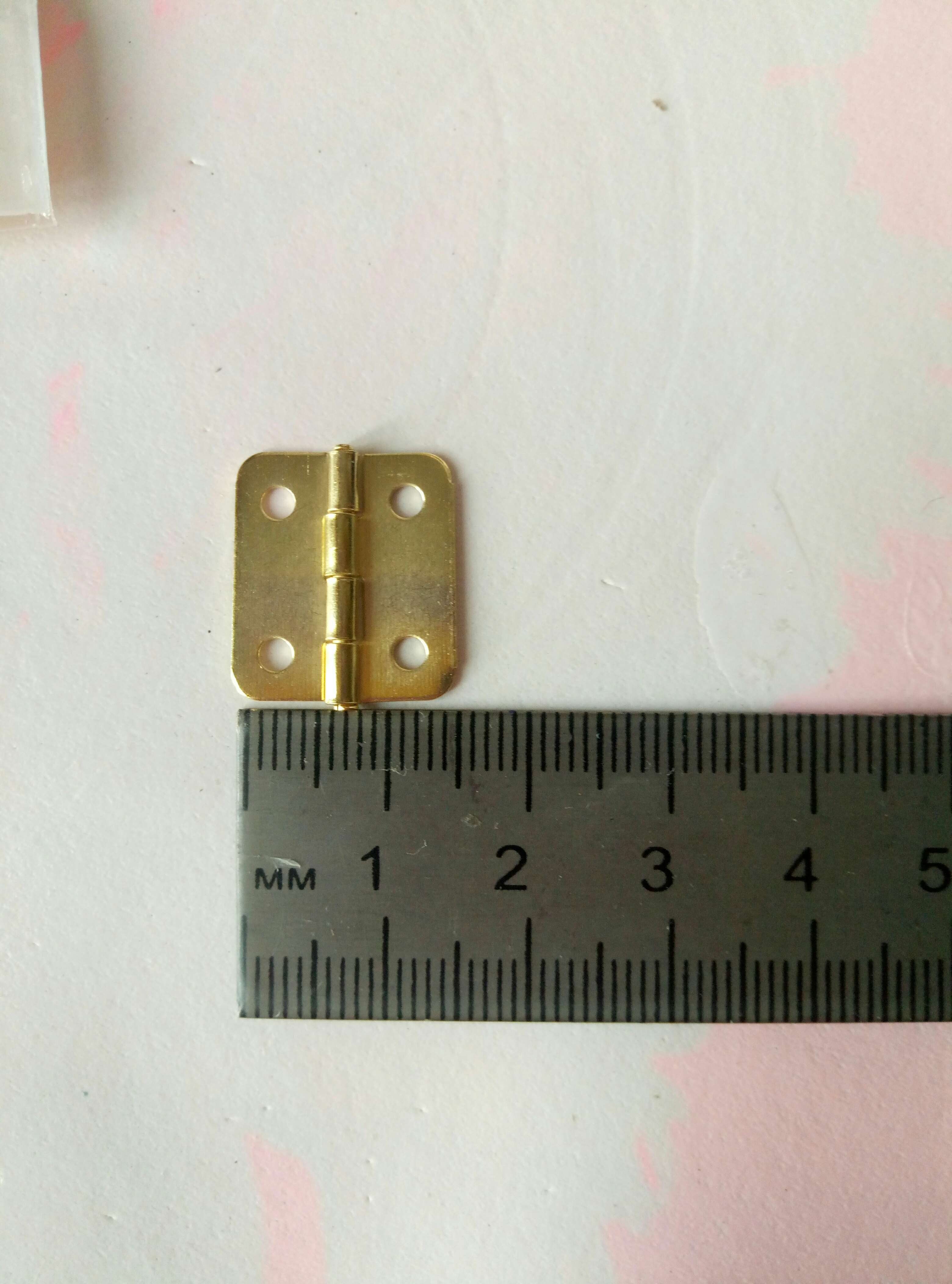 Фотография покупателя товара Петля для шкатулки металл с закругленными углами (набор 15 шт) 1,7х1,9 см - Фото 1
